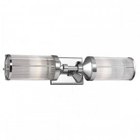 PAULSON IP44 Deco style twin bathroom wall light