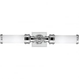 PAYNE ORNATE twin bathroom wall light with traditional detailing