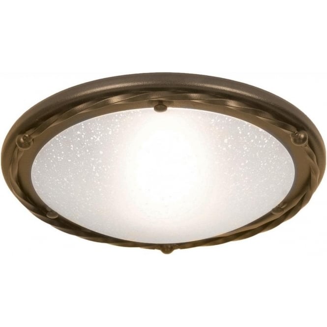 PEMBROKE traditional circular flush fitting ceiling light