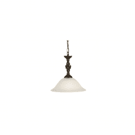 PEMBROKE traditional hand forged ceiling pendant light in black gold finish