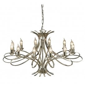 PENN classic 12 light polished nickel chandelier