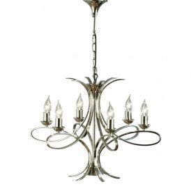 PENN classic 6 light polished nickel chandelier