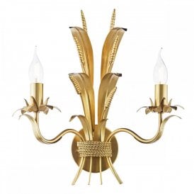 gold double wall light