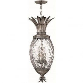 PLANTATION antique nickel pineapple ceiling pendant light