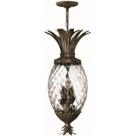 PLANTATION bronze pineapple ceiling pendant light