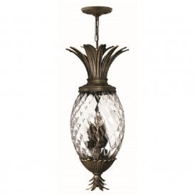PLANTATION bronze pineapple ceiling pendant light