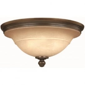 PLYMOUTH traditional flush fitting ceiling light