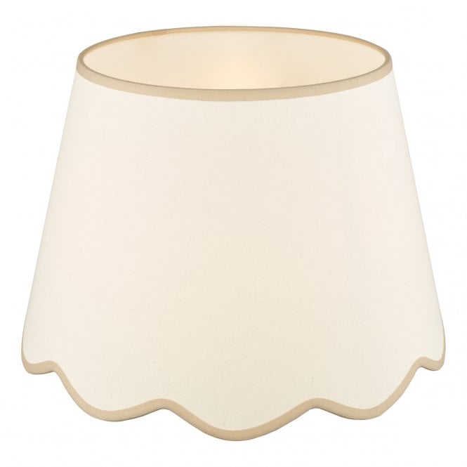Poma Natural Linen Tapered Drum Shade 45cm - Natural Trim