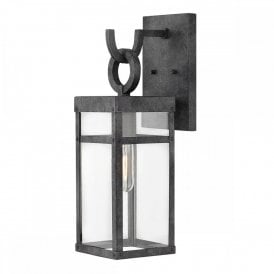 PORTER Medium Exterior Wall Lantern in Zinc