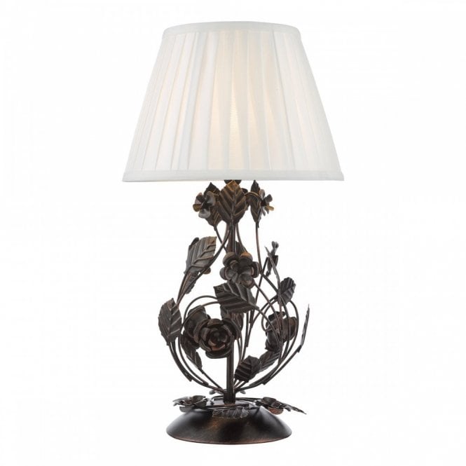 Priscilla Table Lamp in Matt Black and Brushed Bronze (Base Only)
