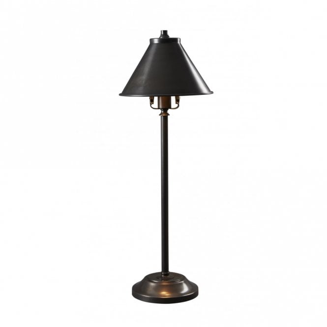 PROVENCE compact stick table lamp or desk light in old bronze