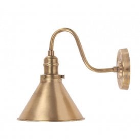 PROVENCE French cafe style wall light - aged brass