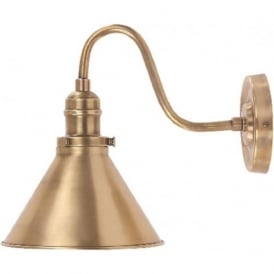 PROVENCE French cafe style wall light - aged brass