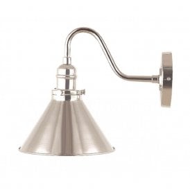 PROVENCE French cafe style wall light - polished nickel