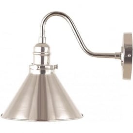 PROVENCE French cafe style wall light - polished nickel
