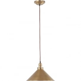 PROVENCE French inspired ceiling pendant light - aged brass