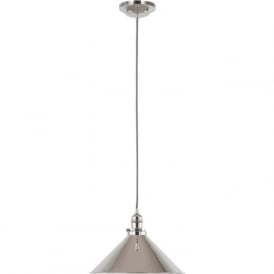 PROVENCE French inspired ceiling pendant light - polished nickel