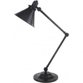 PROVENCE retro style adjustable angled table lamp - old bronze