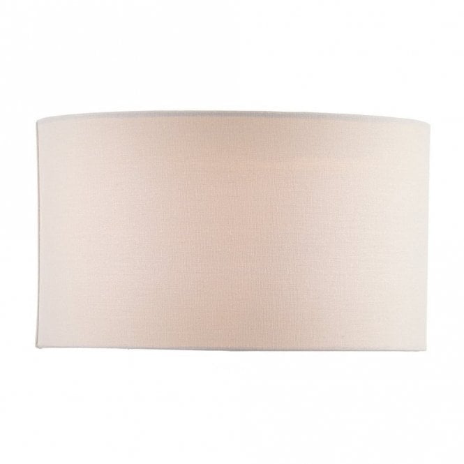 PYRAMID drum lamp shade in white linen fabric 35cms