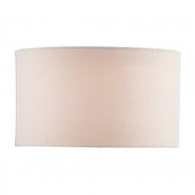 PYRAMID drum lamp shade in white linen fabric 35cms
