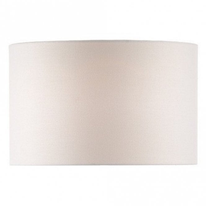 PYRAMID drum lamp shade in white linen fabric 46cms