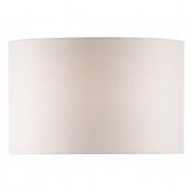 PYRAMID drum lamp shade in white linen fabric 46cms