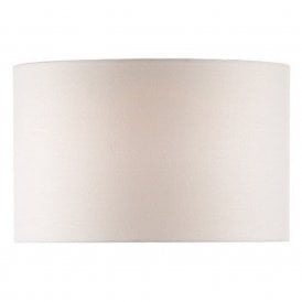 PYRAMID drum lamp shade in white linen fabric 46cms