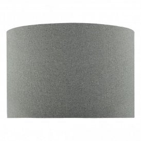 PYRAMID Grey Linen Drum Shade 46cm