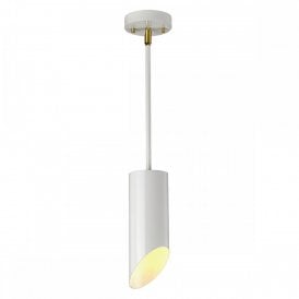 QUINTO contemporary design white ceiling pendant for sloping ceilings