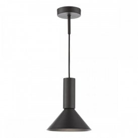 satin black spotlight pendant or wall light