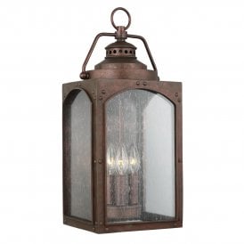 RANDHURST traditional outdoor wall lantern for exposed coastal locations - large
