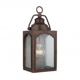 RANDHURST traditional outdoor wall lantern for exposed coastal locations - small