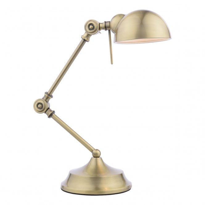 RANGER antique brass adjustable desk or reading lamp
