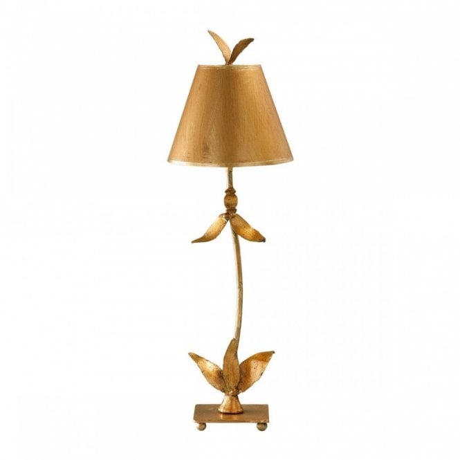 RED BELL buffet style table lamp in gold leaf finish