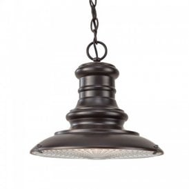 REDDING STATION vintage railway style hanging porch lantern