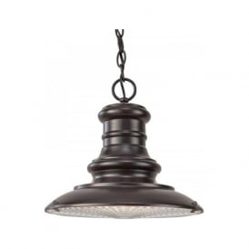 REDDING STATION vintage railway style hanging porch lantern