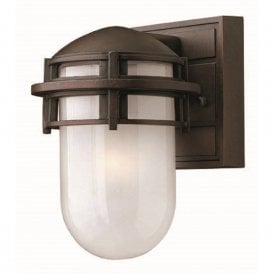 REEF mini bronze garden wall light