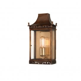 REGENTS PARK traditional solid antique brass outdoor wall lantern
