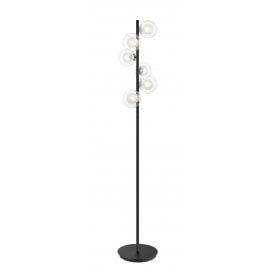 REMY Floor Lamp Chrome Matt Black