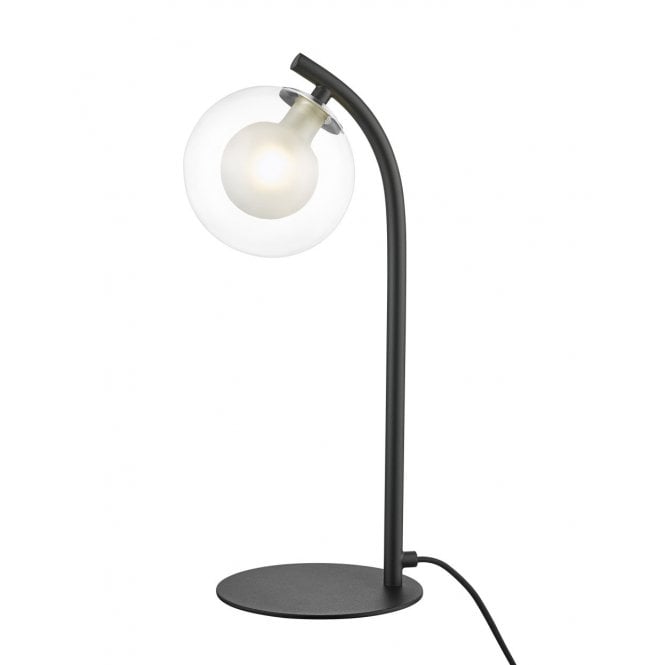 REMY Table Lamp Chrome Matt Black