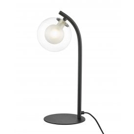 REMY Table Lamp Chrome Matt Black
