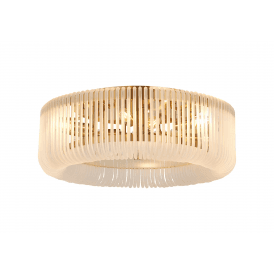 frosted glass flush light fitting for low ceilings