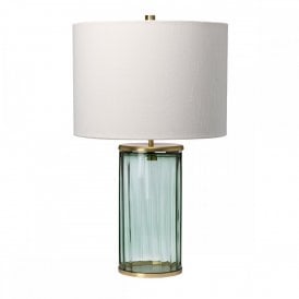 RENO Table Lamp | Green | Aged Brass