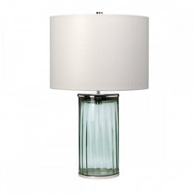 RENO Table Lamp | Green | Polished Nickel