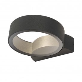 REON 1 Light Wall Light Circle in Anthracite - IP65