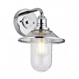 RIGBY 1 Light Bathroom Wall Light | Polished Chrome
