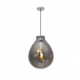 RIO 2 Light Ceiling Pendant Medium Smoke