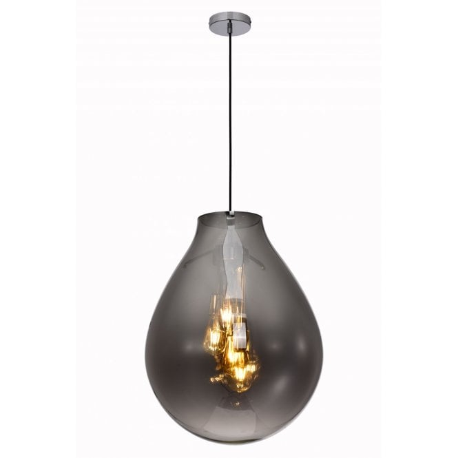 RIO 4 Light Ceiling Pendant Large Smoke