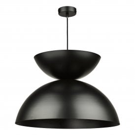 black dome pendant