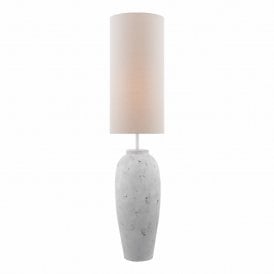 large stone floor lamp in a Scandinavian style